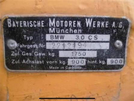 BMW 30 CSL 2212194